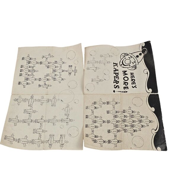 Marx Klown Kapers Toy Set Instructions Replacement Ephemera Clown USA Vintage - Picture 7 of 10